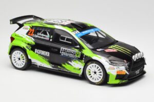 Skoda Fabia Rally2 #23 O. Solberg / E. Edmondson Rally Monte Carlo 2023 IXO 1:18 18RMC155A Diecast - image 4 of 6