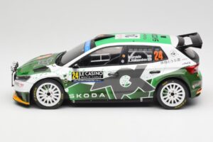 Skoda Fabia Rally2 #24 N. Gryazin / K. Aleksandrov Rally Monte Carlo 2023 IXO 1:18 18RMC155B Diecast - image 3 of 6