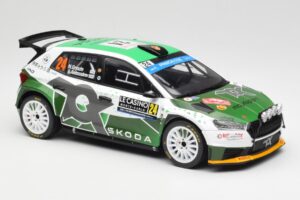 Skoda Fabia Rally2 #24 N. Gryazin / K. Aleksandrov Rally Monte Carlo 2023 IXO 1:18 18RMC155B Diecast - image 4 of 6
