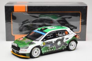 Skoda Fabia Rally2 #24 N. Gryazin / K. Aleksandrov Rally Monte Carlo 2023 IXO 1:18 18RMC155B Diecast - image 6 of 6