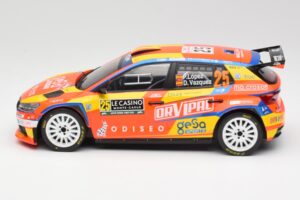 Skoda Fabia Rally2 #25 P. Lopez Rally Monte Carlo 2024 IXO 1:18 18RMC199 Diecast - image 3 of 6