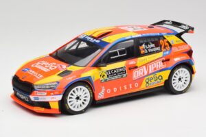 Skoda Fabia Rally2 #25 P. Lopez Rally Monte Carlo 2024 IXO 1:18 18RMC199 Diecast