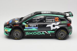Skoda Fabia Rally2 #22 Toksport G. Greensmith / J. Andersson Safari Rally Kenya 2024 IXO 1:18 18RMC209 Diecast - image 3 of 6