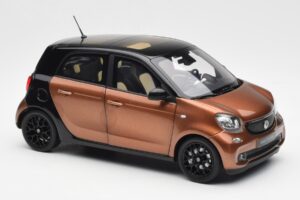 Smart Forfour W453 Black Hazel Brown Norev 1:18 B66960299 Diecast - image 6 of 8
