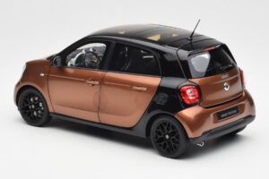 Smart Forfour W453 Black Hazel Brown Norev 1:18 B66960299 Diecast - image 7 of 8