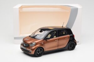 Smart Forfour W453 Black Hazel Brown Norev 1:18 B66960299 Diecast - image 8 of 8