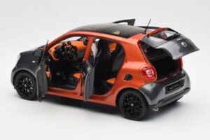 Smart Forfour W453 Lava Orange Graphite Grey Norev 1:18 B66960298 Diecast - image 5 of 8
