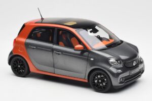 Smart Forfour W453 Lava Orange Graphite Grey Norev 1:18 B66960298 Diecast - image 6 of 8