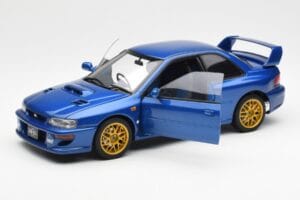 Subaru Impreza 22B Upgraded Version Blue With Gold Wheels AUTOart 1:18 78602 Diecast - image 2 of 8