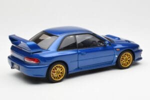 Subaru Impreza 22B Upgraded Version Blue With Gold Wheels AUTOart 1:18 78602 Diecast - image 3 of 8
