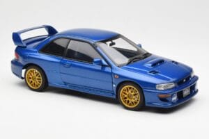 Subaru Impreza 22B Upgraded Version Blue With Gold Wheels AUTOart 1:18 78602 Diecast - image 6 of 8