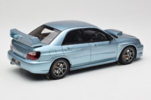 Subaru Impreza WRX STi WR1 GD P. Solberg Edition Ice Blue Metallic Otto 1:18 OT1114 Resin - image 2 of 6