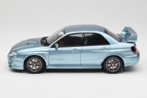 Subaru Impreza WRX STi WR1 GD P. Solberg Edition Ice Blue Metallic Otto 1:18 OT1114 Resin - image 3 of 6