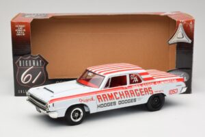 Dodge 330 Super Stock Ramchargers NHRA 1964 Highway 61 1:18 50044 Diecast - image 8 of 8