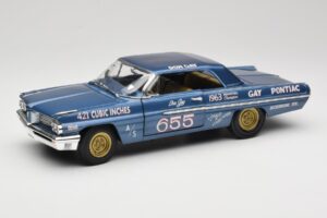 Pontiac Catalina Super Duty Super Stock #655 Blue 1962 Auto World 1:18 AW201/06 Diecast