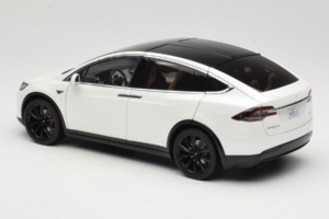 Tesla Model X White OEM 1:18 TESLA001 Diecast - image 7 of 8