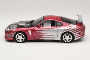 Toyota Supra A80 Fast & Furious Purple Silver ERTL 1:18 33708 Diecast - image 3 of 6