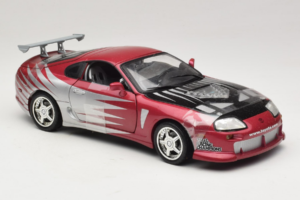 Toyota Supra A80 Fast & Furious Purple Silver ERTL 1:18 33708 Diecast - image 4 of 6