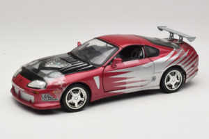 Toyota Supra A80 Fast & Furious Purple Silver ERTL 1:18 33708 Diecast