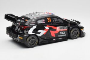 Toyota Yaris Rally1 WRC #33 E. Evans / S. Martin Rally Monte Carlo Night Version 2024 IXO 1:18 18RMC197 Diecast - image 2 of 6