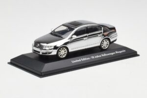 Volkswagen Passat B6 Chrome Silver 10 Years Volkswagen Magazine Minichamps 1:43 PASSAT004 Diecast - image 2 of 4