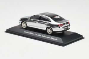 Volkswagen Passat B6 Chrome Silver 10 Years Volkswagen Magazine Minichamps 1:43 PASSAT004 Diecast - image 3 of 4