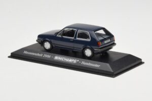 Volkswagen Golf Mk2 Blue Trade Show Sample Minichamps 1:43 GOLFHANDMUSTER Diecast - image 3 of 4