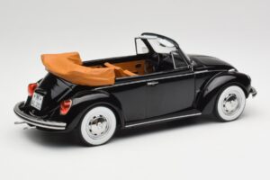 Volkswagen Beetle 1303 Cabriolet Black Norev 1:18 188533 Diecast - image 2 of 6