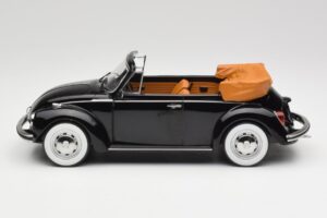 Volkswagen Beetle 1303 Cabriolet Black Norev 1:18 188533 Diecast - image 3 of 6