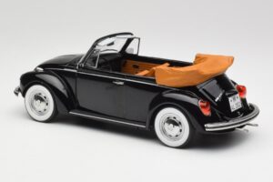 Volkswagen Beetle 1303 Cabriolet Black Norev 1:18 188533 Diecast - image 5 of 6