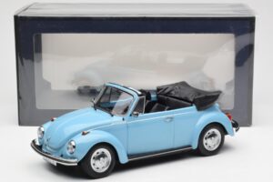 Volkswagen Beetle 1303 Cabriolet Light Blue Norev 1:18 188531 Diecast - image 6 of 6