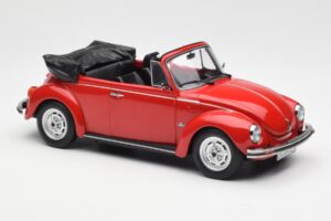 Volkswagen Beetle 1303 Cabriolet Red Norev 1:18 188529 Diecast - image 4 of 6