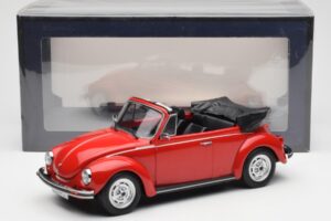 Volkswagen Beetle 1303 Cabriolet Red Norev 1:18 188529 Diecast - image 6 of 6
