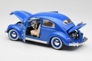 Volkswagen Beetle Blue Bburago 1:18 23124646 Diecast - image 5 of 8