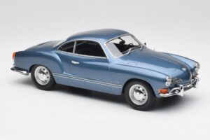 Volkswagen Karmann Ghia Coupe Neptune Blue Minichamps 1:18 155054022 Diecast - image 4 of 6