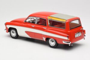 Wartburg 311 Camping Deluxe Red White BoS Models 1:18 BOS037 Resin - image 5 of 6