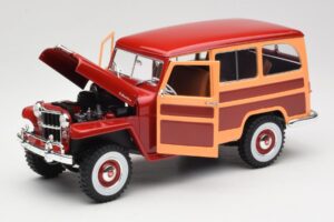 Willys Jeep Station Wagon Red Road Signature 1:18 92858 Diecast - image 2 of 8