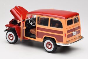 Willys Jeep Station Wagon Red Road Signature 1:18 92858 Diecast - image 5 of 8