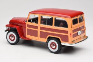 Willys Jeep Station Wagon Red Road Signature 1:18 92858 Diecast - image 7 of 8