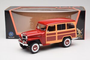 Willys Jeep Station Wagon Red Road Signature 1:18 92858 Diecast - image 8 of 8
